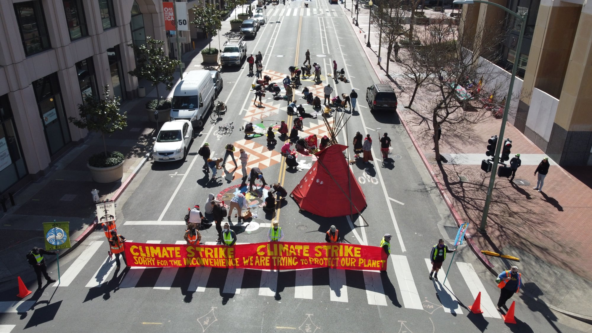 Stop Line 3 Street Mural:February 27th, 2021